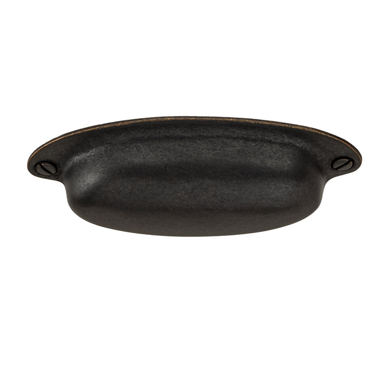 Rustic 3 1/2" Centre to Centre Cup/Bin Pull