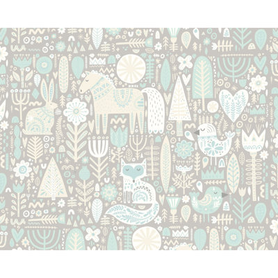 Scandi Forest Animals - Wall Mural