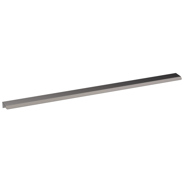 Finger Pull Handle 500mm - Brushed Pewter