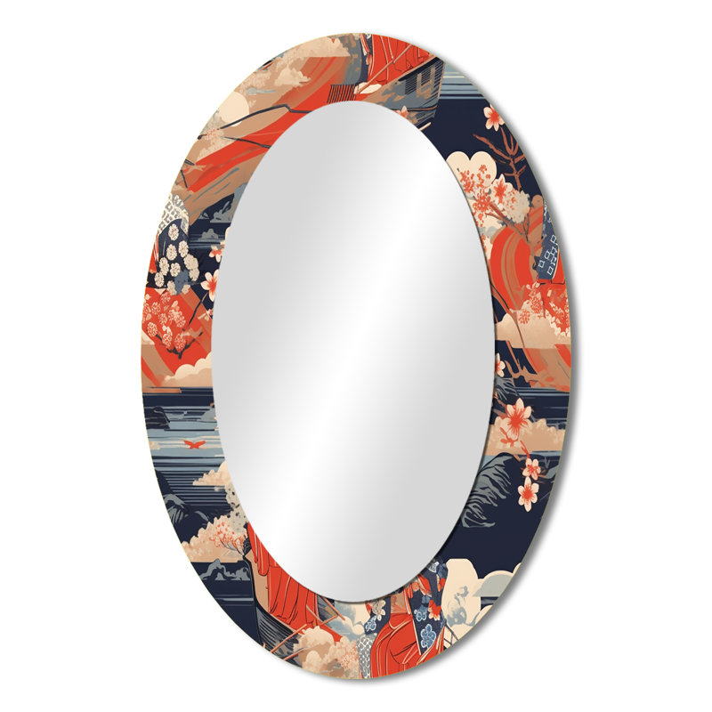 Miroir mural ovale Ukiyo, 36 po x 24 po