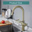 Robinet de cuisine rétractable High Arc, acier inoxydable à un trou, robinet d'évier moderne-124456760