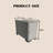 Outdoor Wicker High Storage Side Table, All-Weather Weather-Resistant Patio Side Table with Hidden Storage Compartment for Backyard, Porch, Deck, Gray-532873822