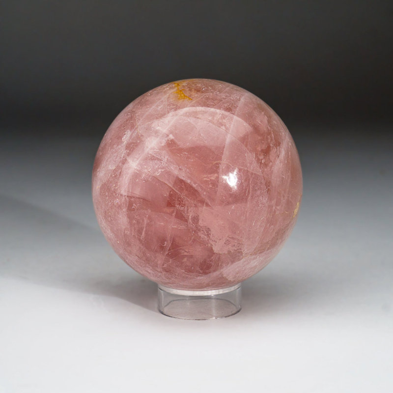 Polished Rose Quartz Sphere from Madagascar (1.4 Lbs)