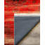 Tapis oriental rouge en polyester imprimé à la machine Susan-985390616