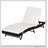 Outsunny Patio Chaise Lounge, Pool Chair with 5 Position Adjustable Backrest & Cushion, Outdoor PE