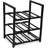 9 - Bottle Wine Bottle & Glass Rack in Black