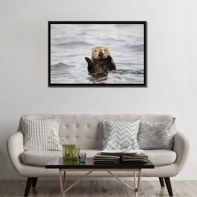 « sea panneaux, katmai, alaska », reproduction de photo sur toile, H 18 po x l 26 po x P 1,5 po, Toile avec cadre noir