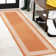 Cityside Classic Diamond Border Orange/Cream Indoor/Outdoor Rug