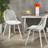 Stable Frame Outdoor Chairs - White Polypropylene, Weather-, Diamond Mesh Design In Polypropylene Stable,-1891917690