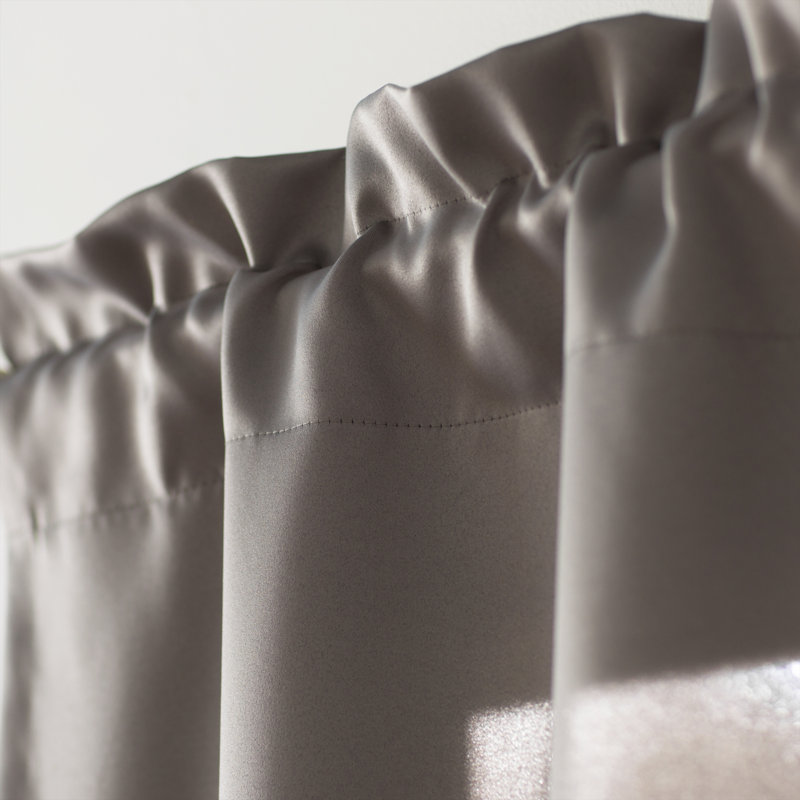 Cantonnière à passe-tringle Wayfair Basics®, Gris
