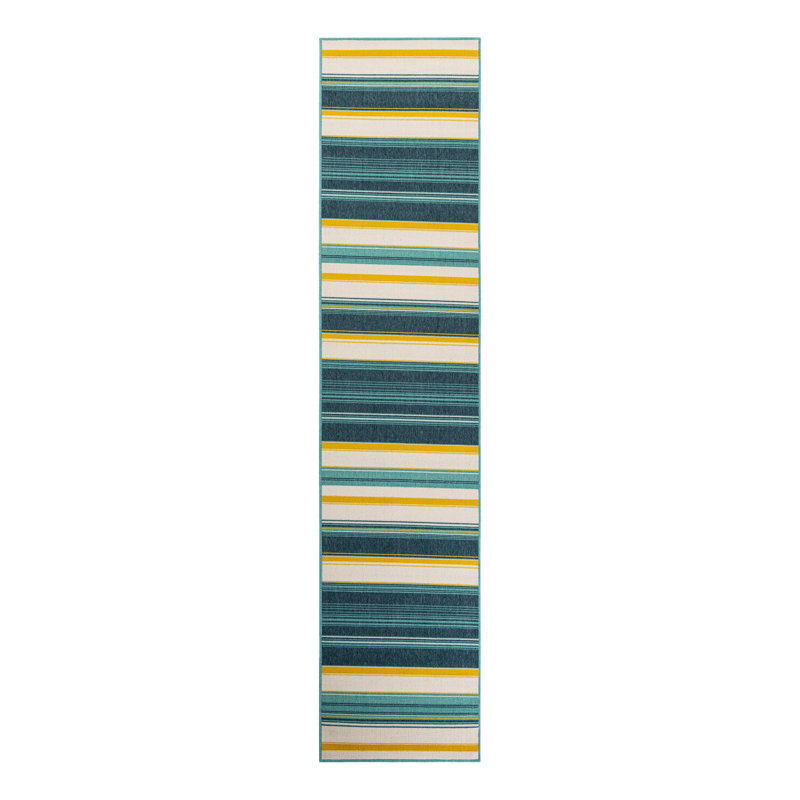 Gourlie Indoor/Outdoor Area Rug, Runner 2'7" x 12'