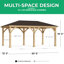 Pavillon de jardin en bois massif Meridian-138919557