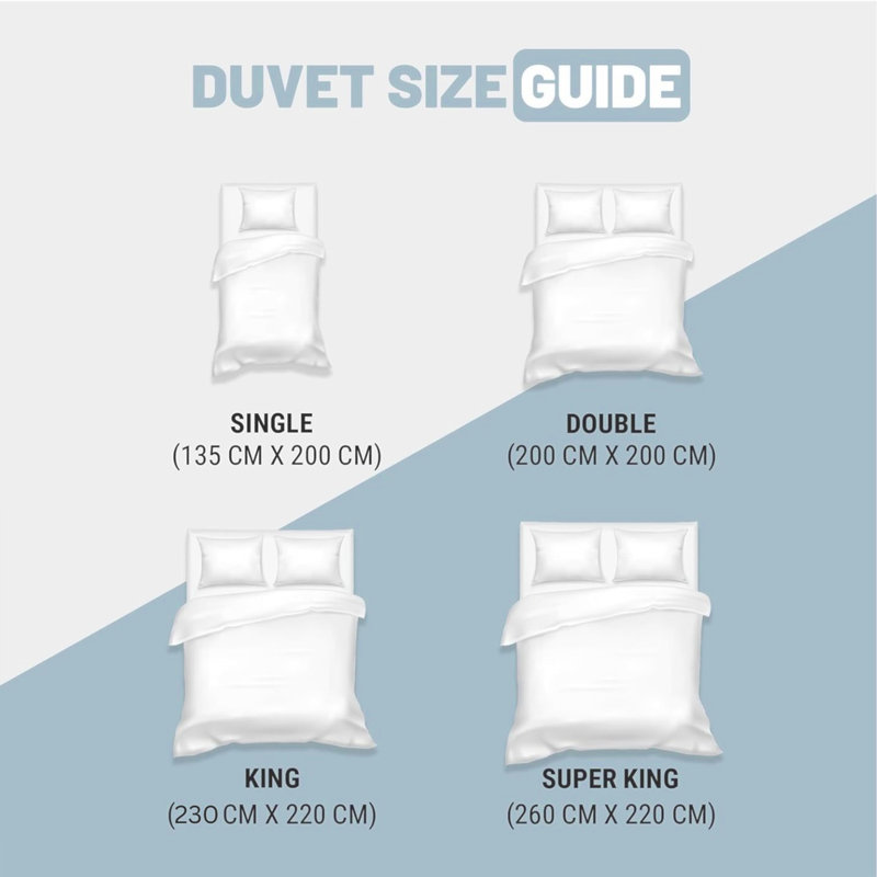 Aspire Homeware 13.5 Tog Extra Warm Winter Duvet for Maximum Warmth and Comfort, Single (135cm Width X 200cm Length)