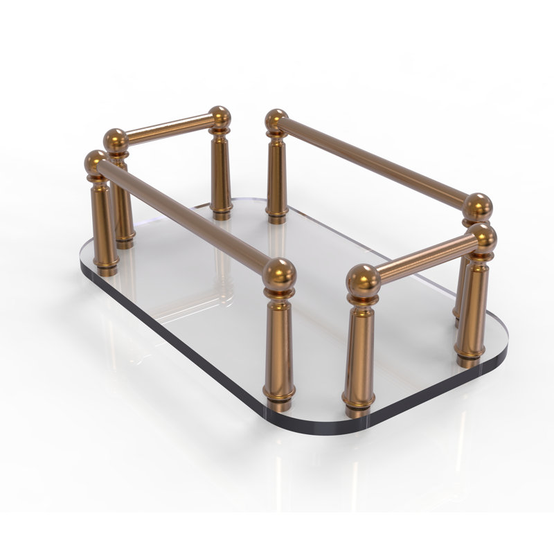 Plat de savon mural à fixation sur le dessus meuble-lavabo, Bronze brossé