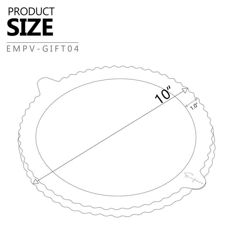 Empava Silicone Pie Shields Nonstick Ruffle Edge Pie Crust Protector Heat Resistant 500℉Safe Eco-Friendly for 8-11 Inch Kitchen Pie Baking Shield for Kitchen Cooking Baking Tools