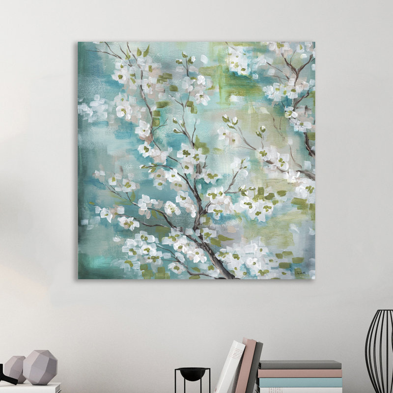 " Cherry Blossoms " by Tre Sorelle Studios, 18" H x 18" W