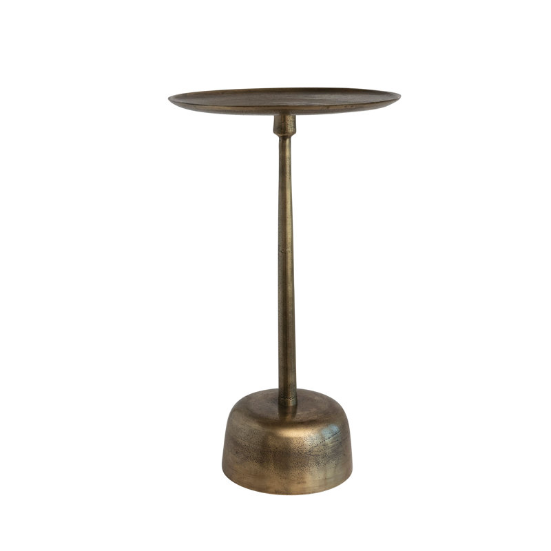Table d'appoint en aluminium vintage Samuel, Laiton