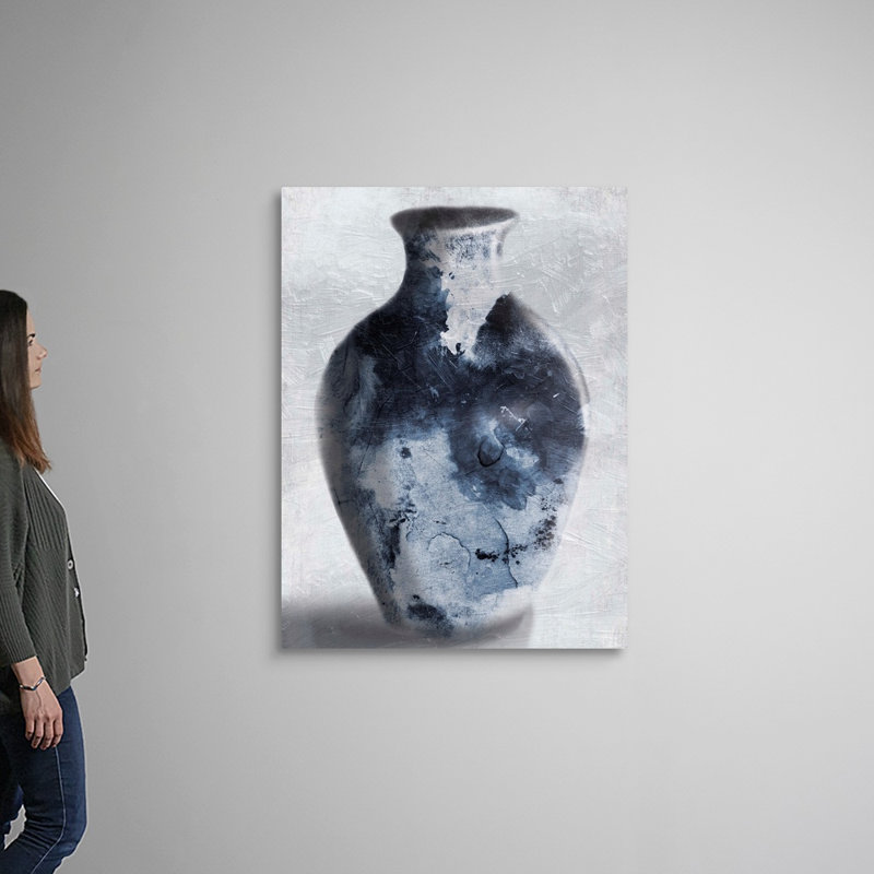 "Blue Smoke I Onrei", reproduction d'art sur toile, H 48 po x l 36 po x P 1,25 po, Toile tendue