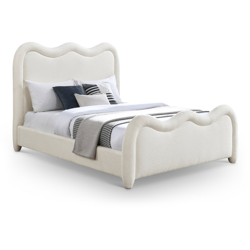 Tissu chenille Gavin, Full, Tissu chenille crème