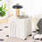Modern White Side Table Set - End Table & Bedside Table For Living Room