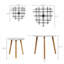 Ensemble de 2 tables basses gigognes Triangle