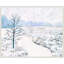 «Frozen River Study I» par Victoria Borges, reproduction d'art sur toile encadrée