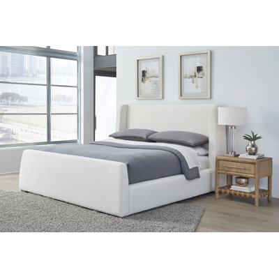 Lit plateforme tapissier Fremon