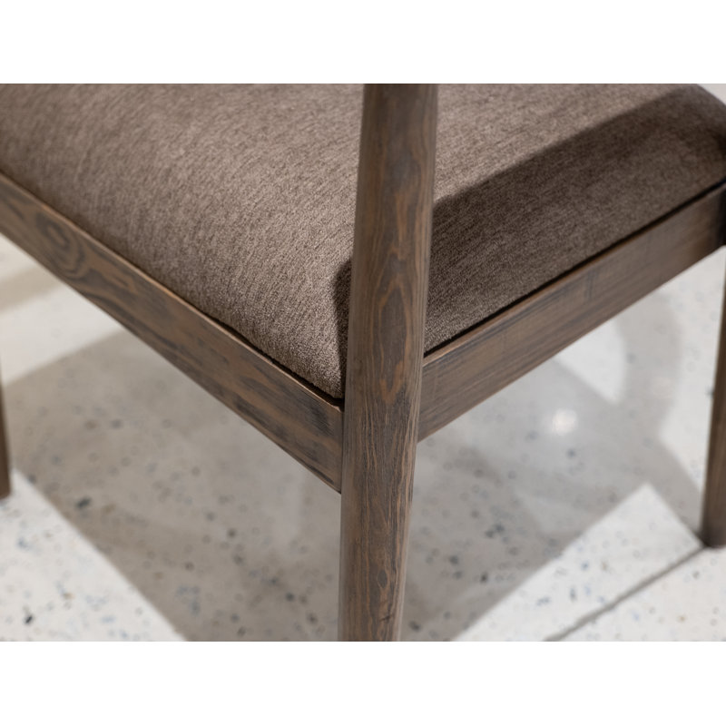 Chaise avec accoudoirs en bois Natural Teca