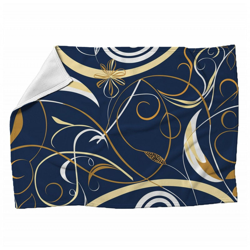 Machine Printed Throw Blanket, Queen