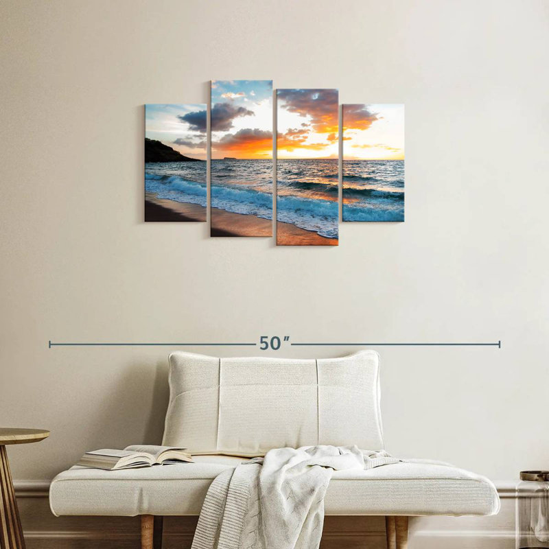 Gillard Maui Gillard coucher de soleil, H 22 po x l 36 po