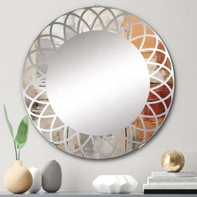 Crescendo - Miroir mural moderne rond