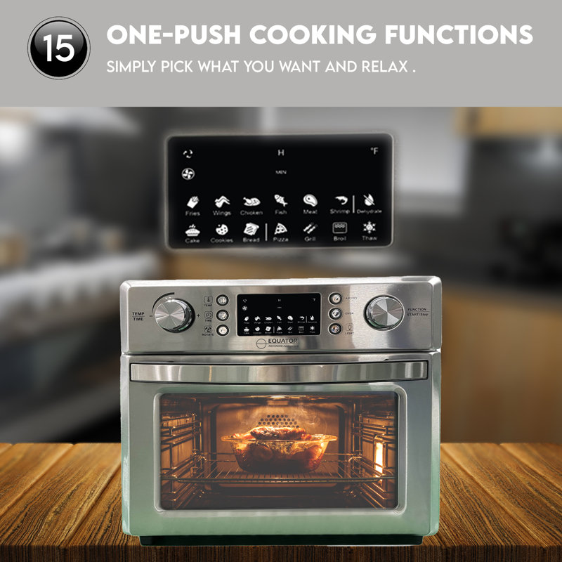 Stainless Steel 5-in-1 Electric Air Fryer and Convection Oven