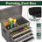 41.1'' Detachable Toolbox Storage Cabinet, 5-Drawer Tool Chest with Wheels (Gray)-778026183