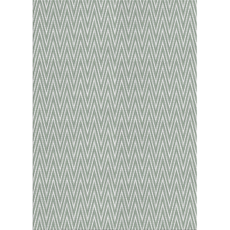 Tapis de zone gris en laine touffeté à la main Crary