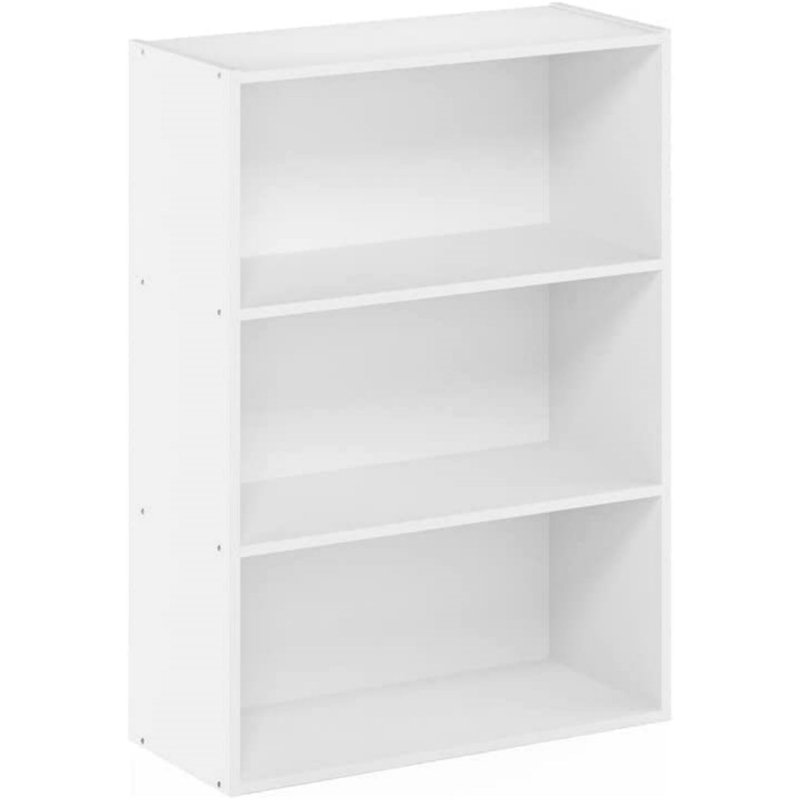 Bibliothèque standard Bessan, Blanc, (3 tablettes) H 36 po x l 16 po x P 12 po
