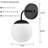 Black Wall Sconce Modern Nordic Style Milky Globe Glass Shade For Bathroom Vanity Light Set Of 2