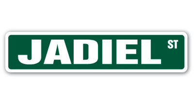 Jadiel Street Sign Heavy Duty Plastic 4" X 18"
