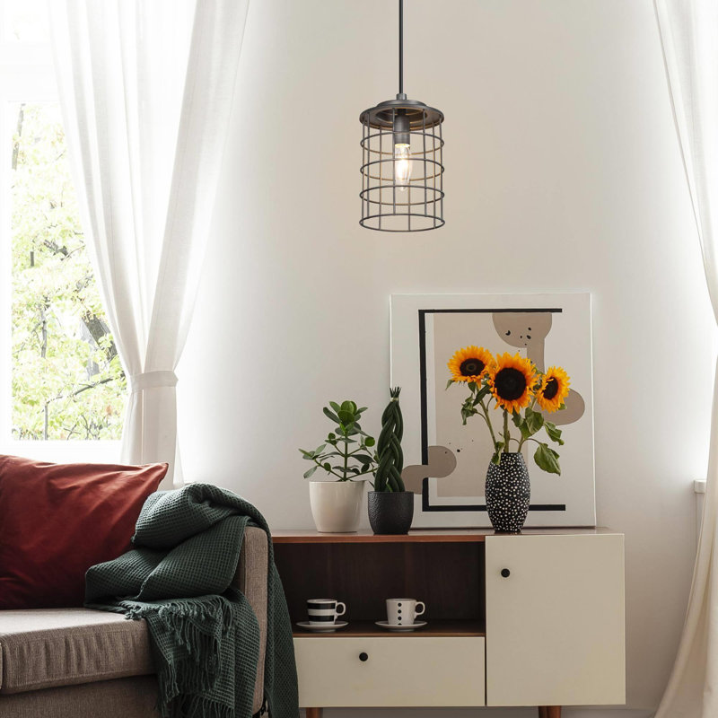 Luminaire suspendu géométrique simple à 1 lumière