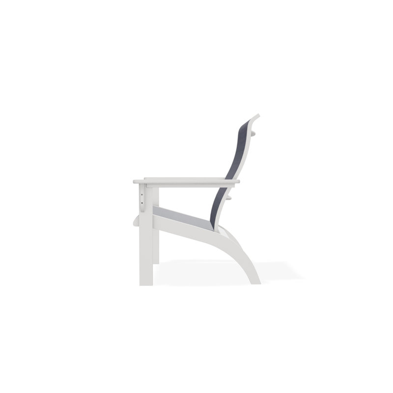 Adirondack MGP Polymer Outdoor Lounge Chair, Collect Indigo, Snow