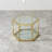 Glass Top Coffee Table With Gold Frame