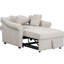 Fauteuil convertible en chenille avec dossier réglable, chaise longue 3 en 1 se transformant en lit, lit simple-799463041
