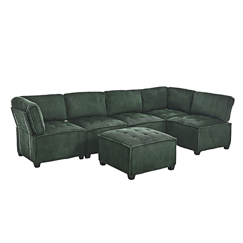 Modular Sectional Sofa, Emerald
