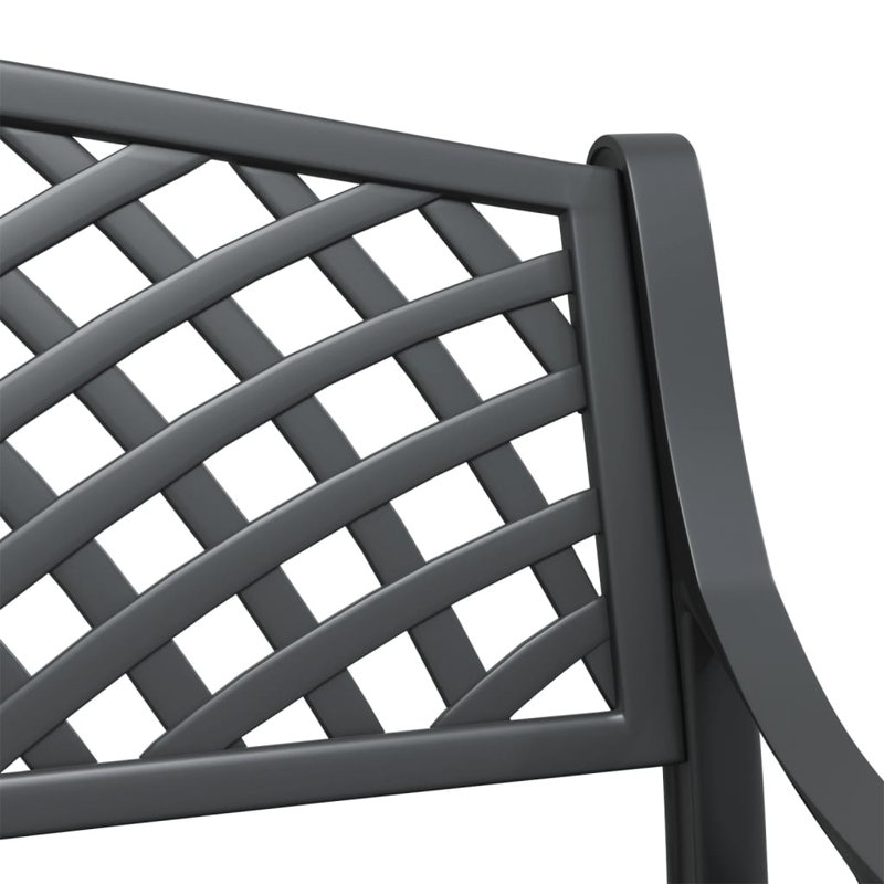 Abiah Outdoor Bench, Black