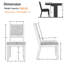 Upholstered Dining Chair with Wooden Frame in Solid Wood Finish