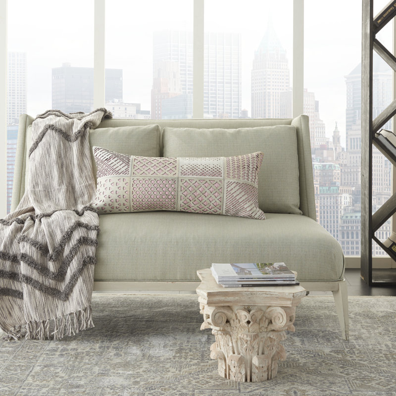 Patchwork Throw Pillow, Rose