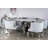 Harvin Round Marble Dining Table with Sculptural Unique Base – Modern Waterfall Design for Contemporary Dining Spaces-1047823575