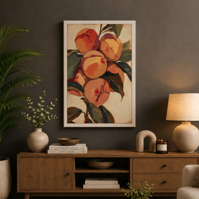 Ripened Peaches Botanical - Wrapped Canvas
