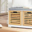 Kari Polyester Upholstered Storage Bench-1240060828