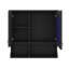 Armoire de rangement murale de salle de bain 30 ", porte miroir, tablettes ouvertes et tablette réglable-121049830