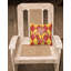 Coussin décoratif 14 po poivres fleur de lis 